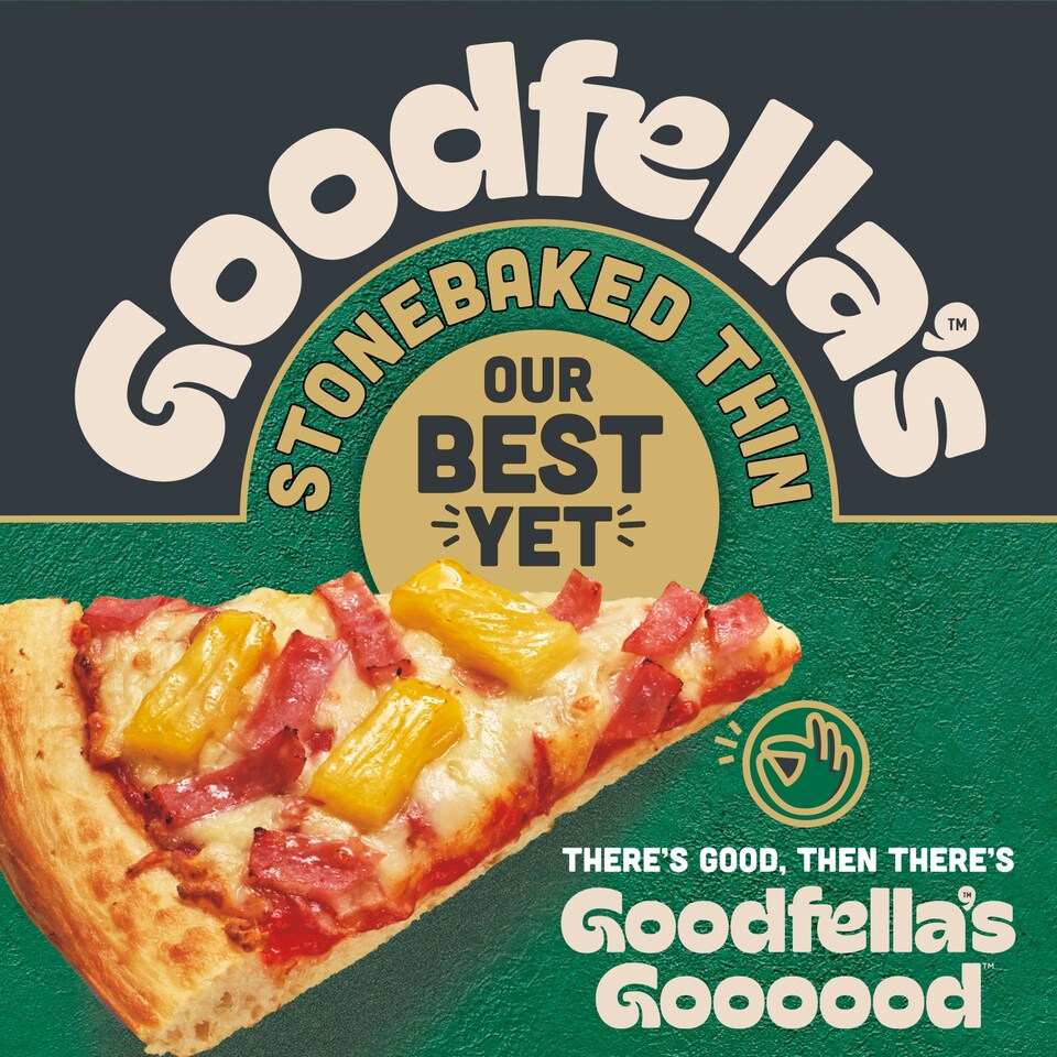 image 1 of Goodfella's Thin Crust Ham And Pineapple Pizza 365G