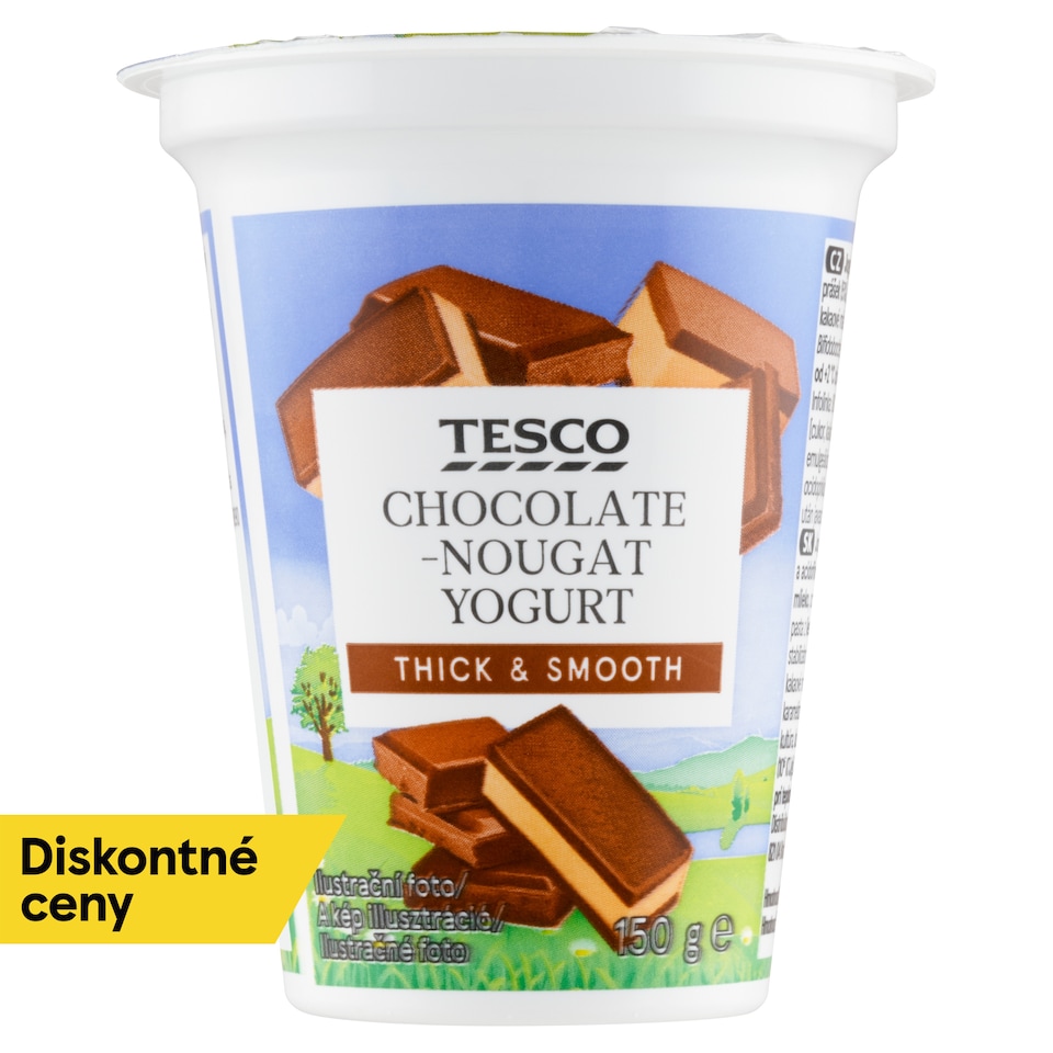 Tesco Jogurt čokoládovo-nugátový 150 g