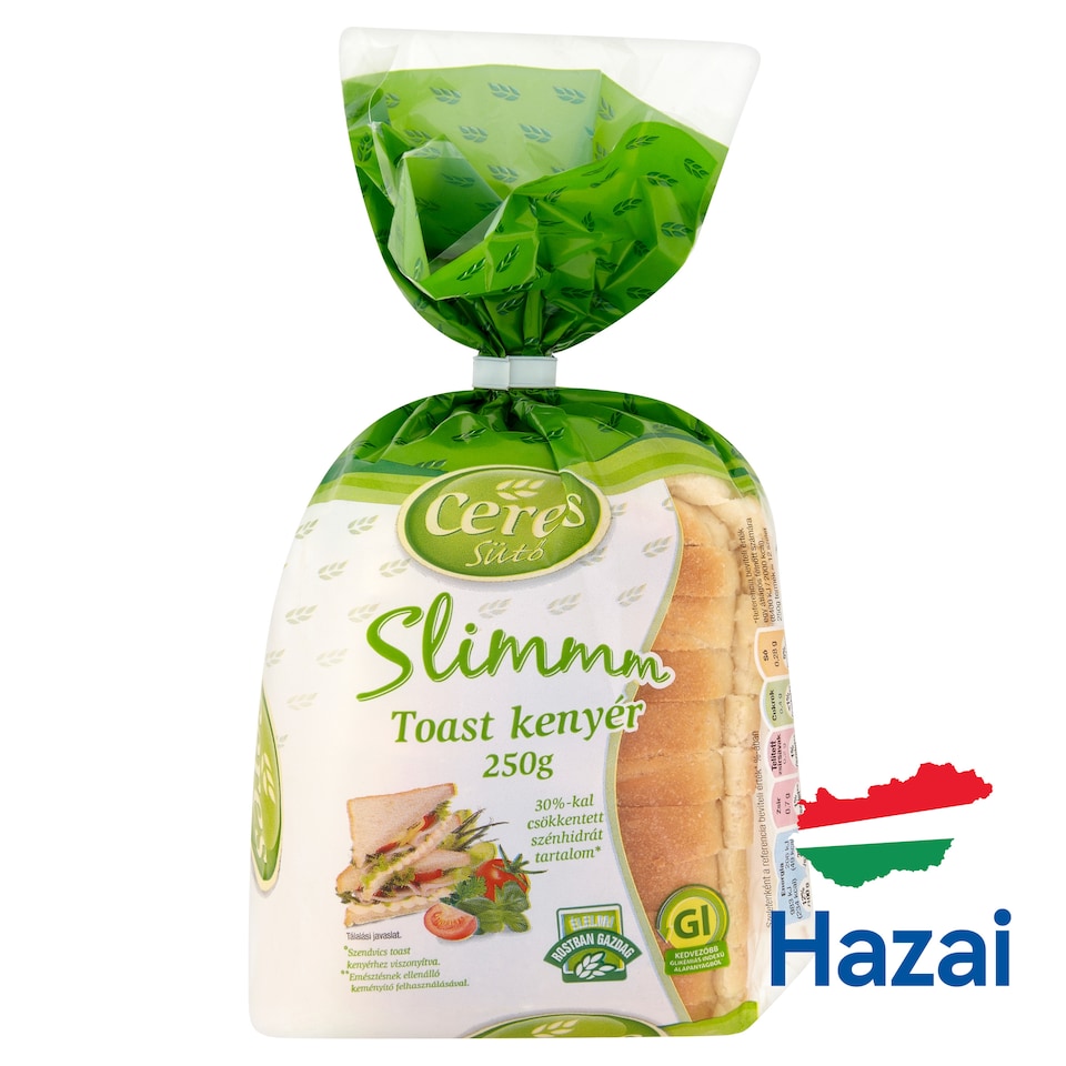 image 1 of Ceres Sütő Slimmm Toast Bread 250 g