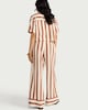 image 3 of F&F Striped Wide Leg Co-ord Trousers in Multi Brown
