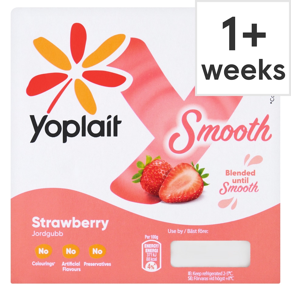 Yoplait Smooth Mix Red From 125Gx4