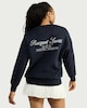 image 2 of F&F Active AFTERCLASS Cotton Rich Slogan Sweatshirt in Navy