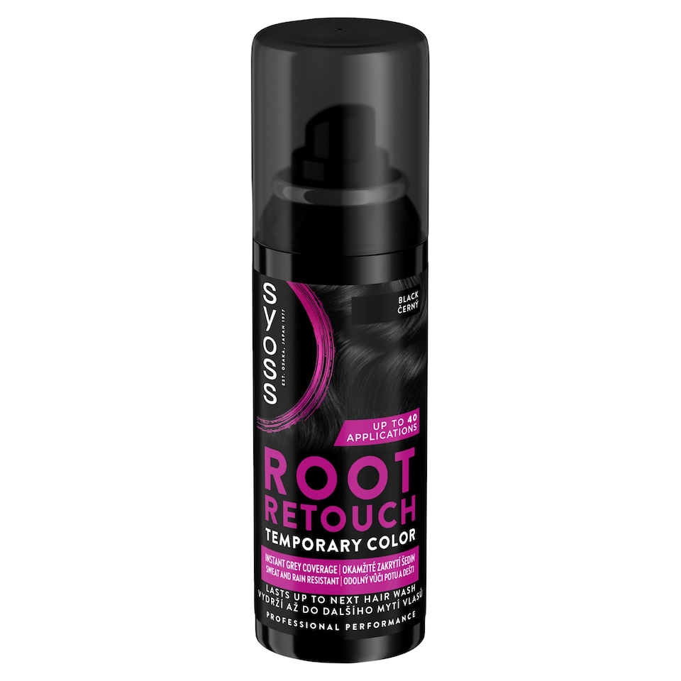 image 1 of Syoss Root Retouch Temporary Color Spray for Ingrown Hair Black 120 ml