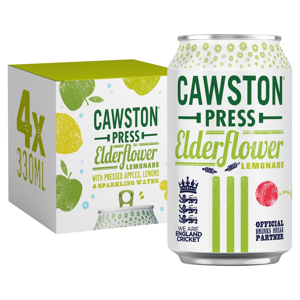 Cawston Press Elderflower Lemonade 4X330ml