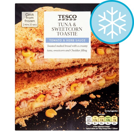 Tesco Tuna Sweetcorn Toastie 129g Tesco Groceries