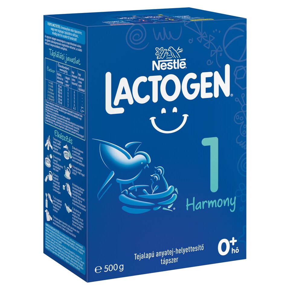 Lactogen Harmony 1 tejalapú anyatej-helyettesítő tápszer 0 hó+, 500 g
