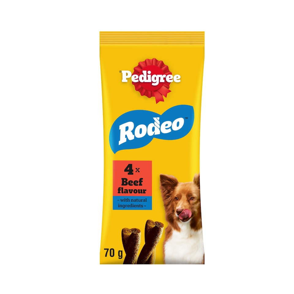 image 1 of Pedigree Rodeo Beef 4 Sticks 70G