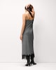 image 4 of F&F Pure Cotton Checked Lace Trim Midi Dress in Multi Black