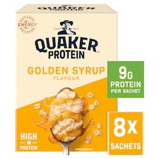 Quaker Protein Oat So Simple Golden Syrup Porridge Sachets 8x43g