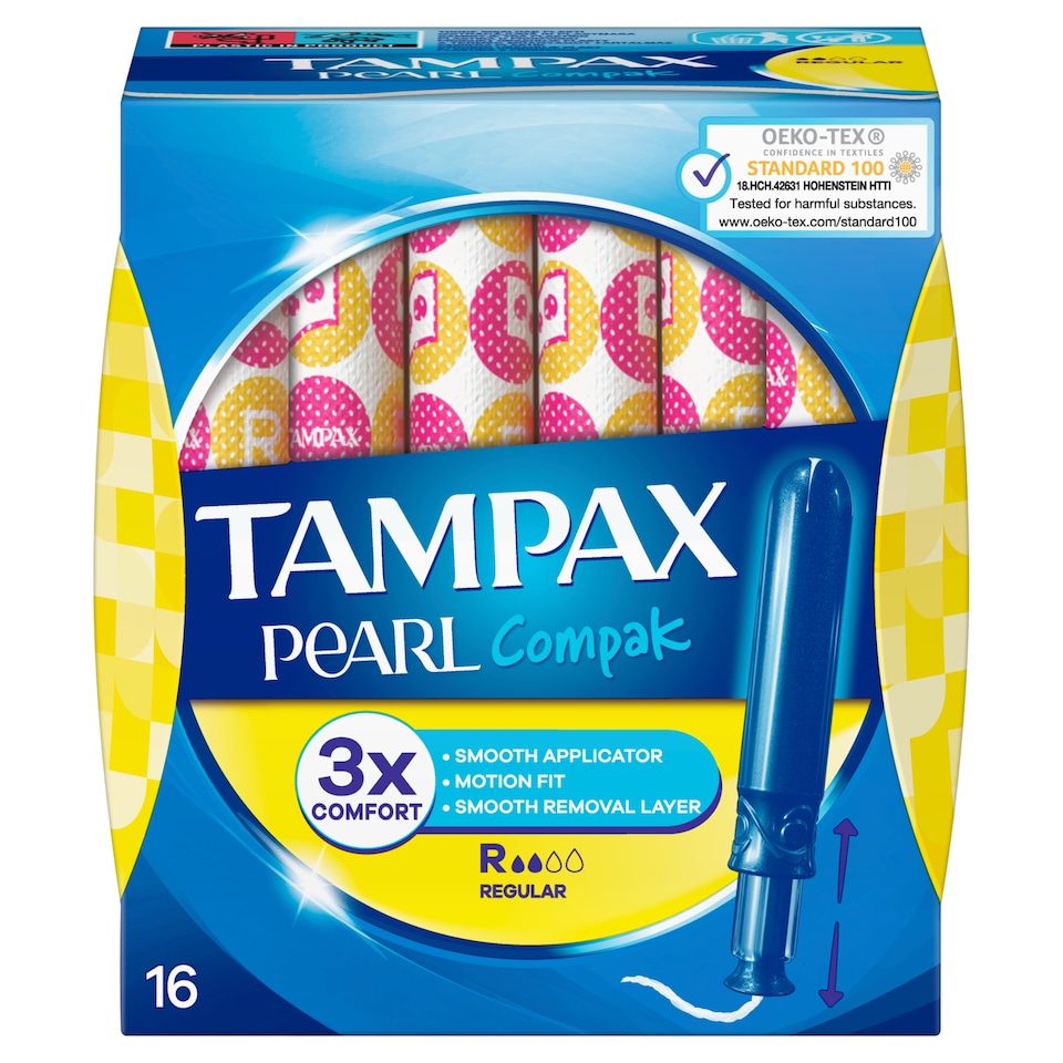 obrázok 1 z Tampax Compak Pearl Regular Tampóny S Aplikátorom 16 ks