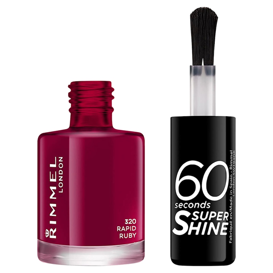 image 1 of Rimmel Nailpolish 60 Seconds Rapid Ruby 8Ml