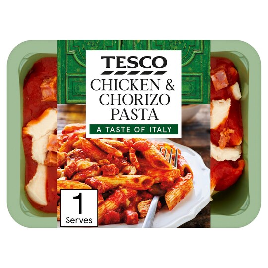 Tesco Chicken & Chorizo Pasta 450G Tesco Groceries