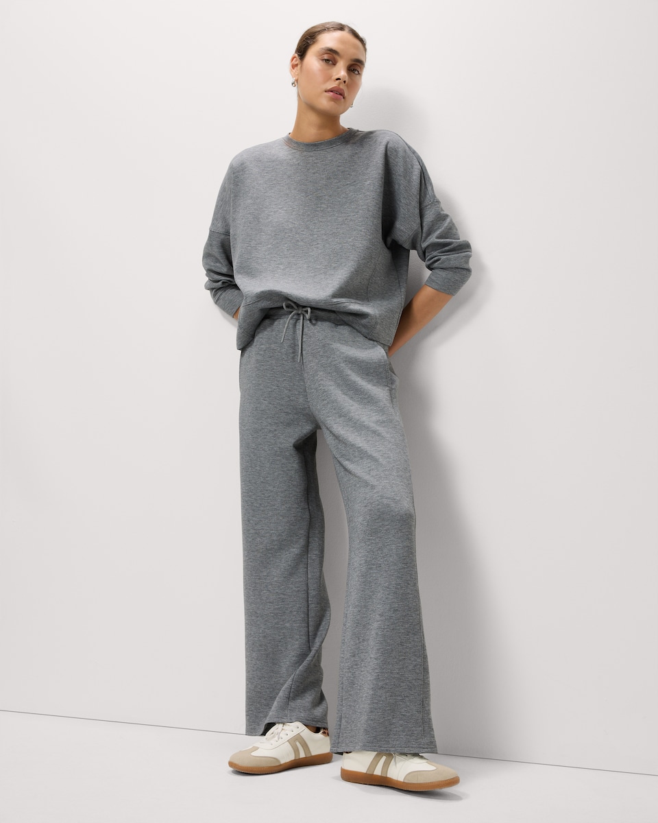 image 1 of F&F Boxy Long Sleeved Top in Grey