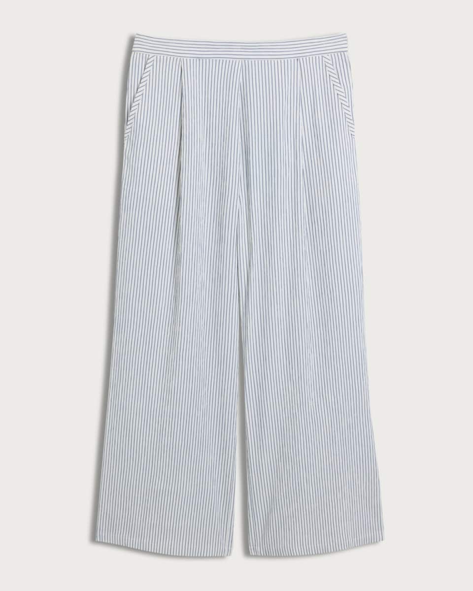 image 1 of F&F Stripe Wide Leg Co-ord Trousers in Blue