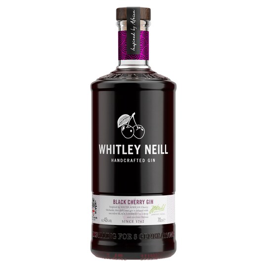 Whitley Neill Black Cherry Gin 70Cl Tesco Groceries