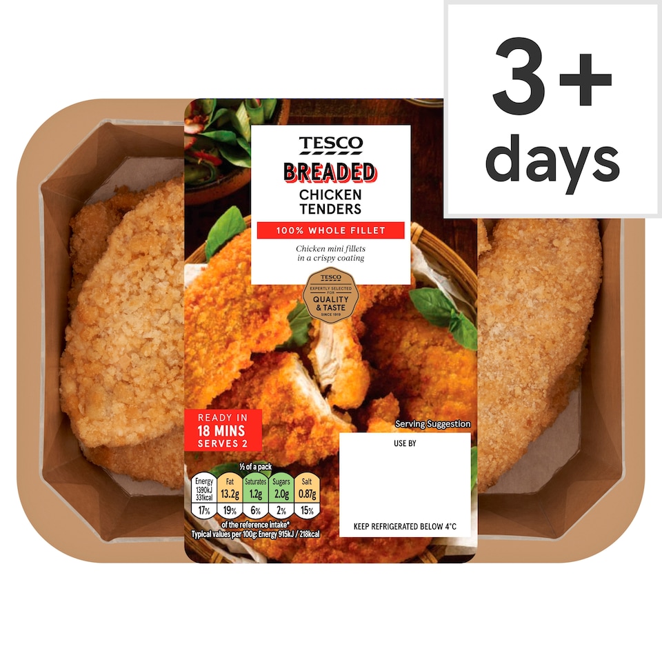 Tesco Breaded Chicken Tenders 320g