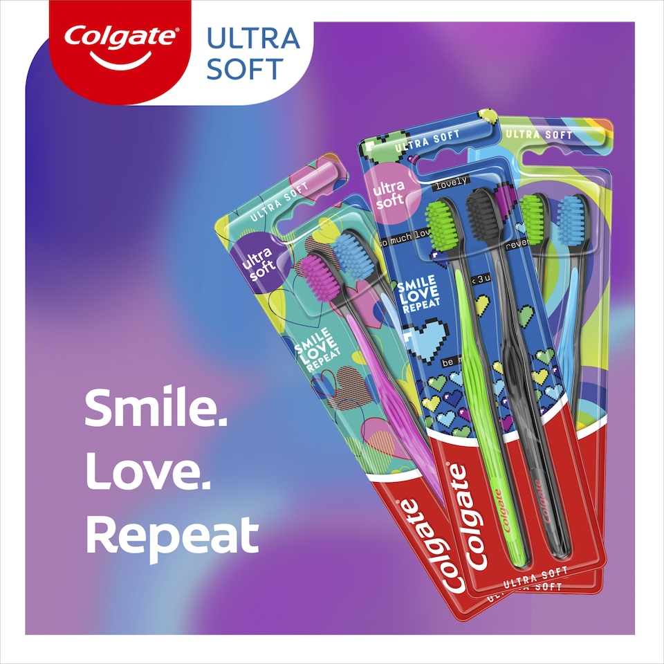image 1 of Colgate Ultra Soft Design Edition Smile Love Repeat zubná kefka mäkká 2 ks