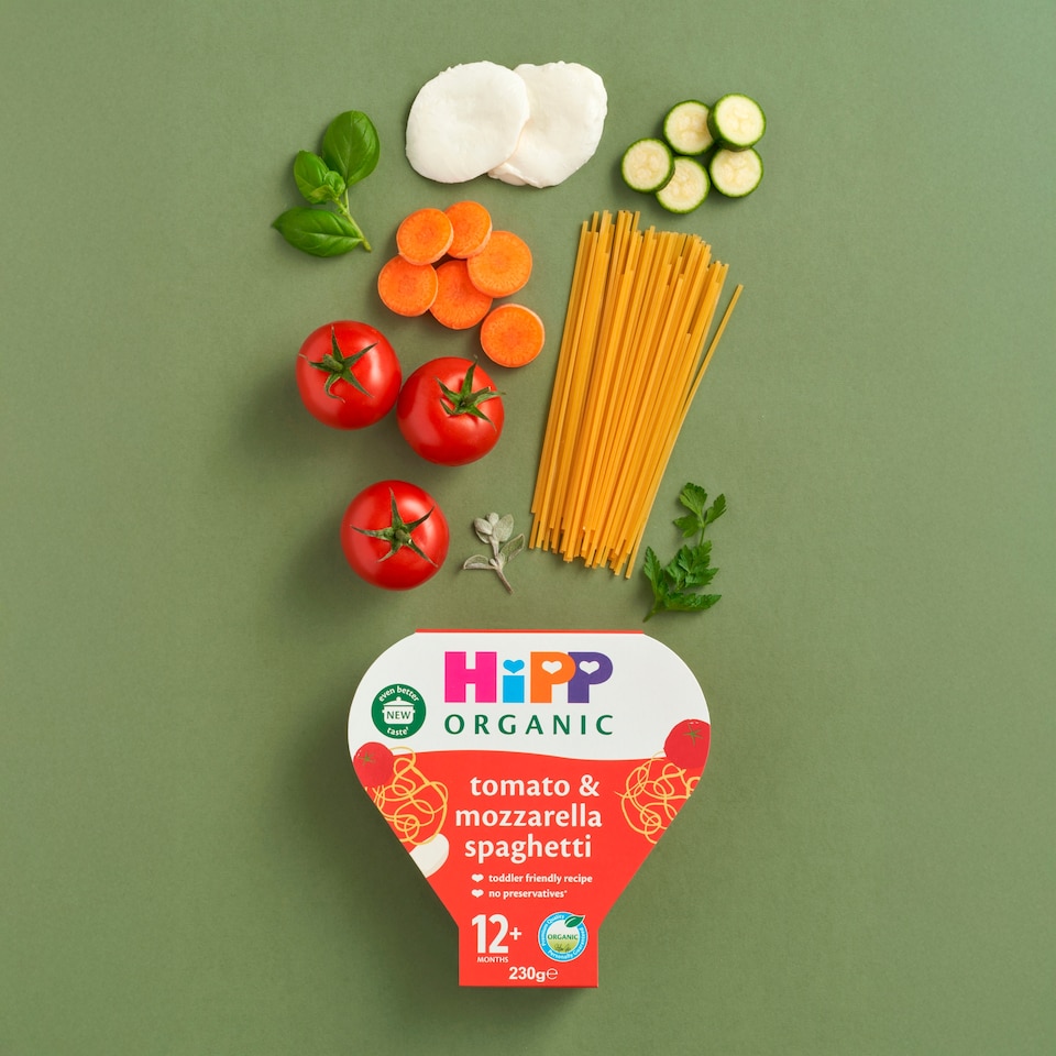 image 1 of Hipp Organic 1 Year Spaghetti With Tomato & Mozzarella Sauce 230G