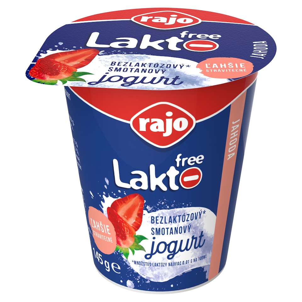 image 1 of Rajo Lakto Free Creamy Yogurt Strawberry 145 g