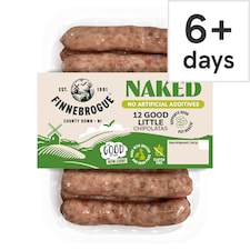 Finnebrogue Naked 12 Good Little Chipolatas 340g