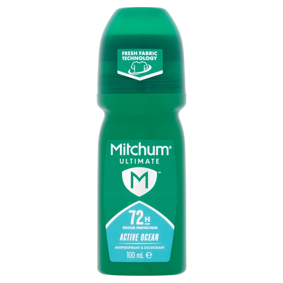 Mitchum Ultimate 72hr Odor Protection Active Ocean Roll On 100ml