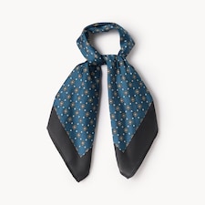 F&F Printed Scarf in Multi Blue