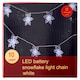 Obrázek 1 pro produkt Mobil Digital 10 LED světelný řetěz s vločkami na baterie v teplé bílé barvě