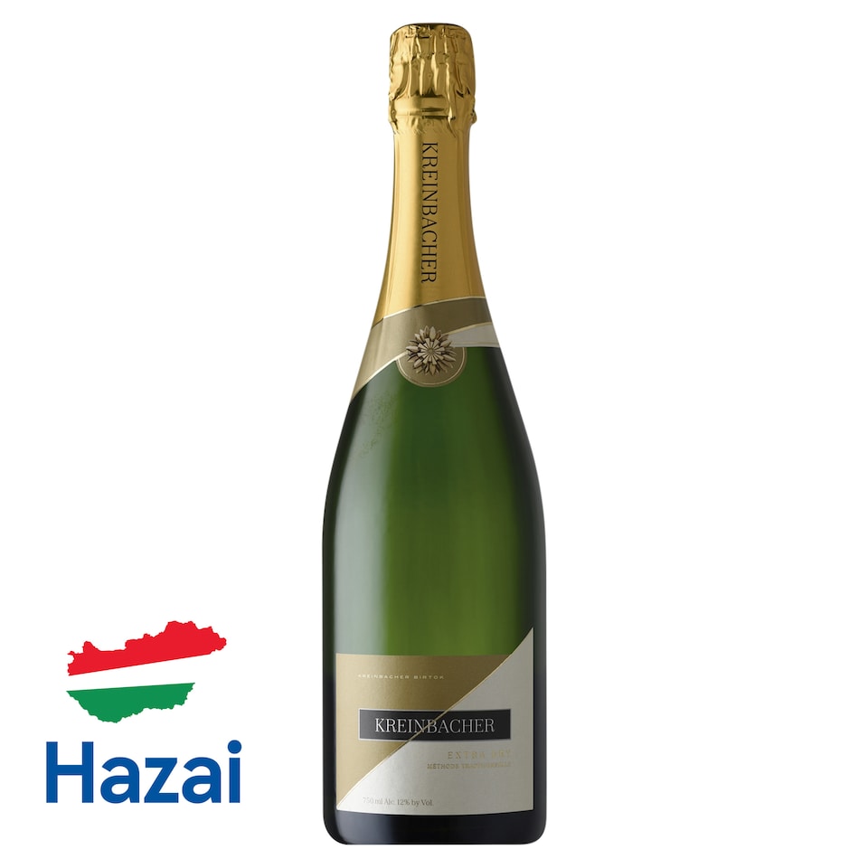 Kreinbacher Extra Dry száraz minőségi pezsgő 12% 0,75 l