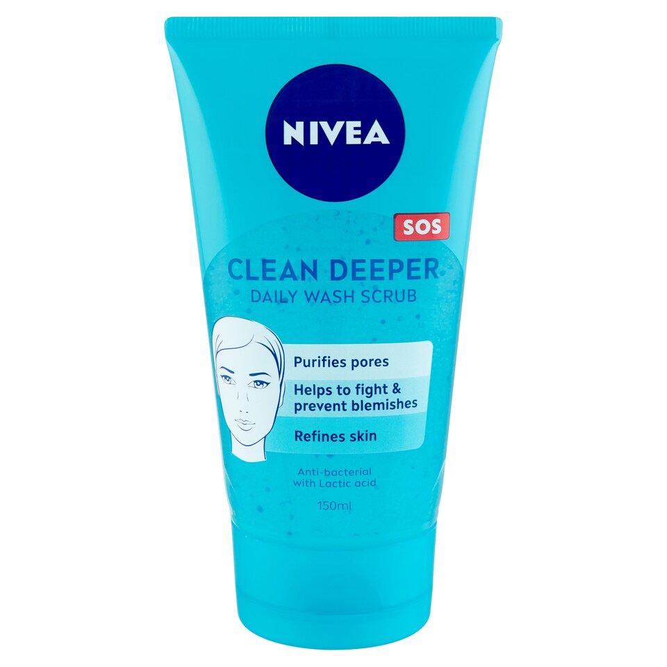 image 1 of NIVEA Clean Deeper Exfoliating Face Wash for Oily, Problematic Skin 150 ml