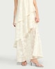 image 2 of F&F Floral Tiered Maxi Dress in Cream