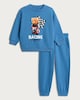 image 4 of F&F Boys Cotton Rich Racing Legend Sweatshirt and Joggers Set in Blue