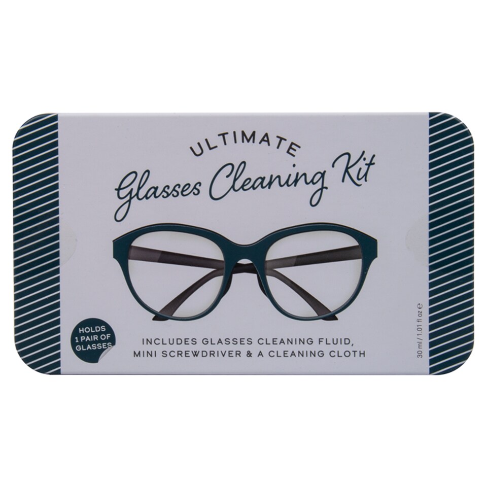 Glasses Cleaning Kit Tin