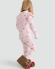 image 3 of F&F Girls Cotton Rich Reindeer Print Top and Leggings Pyjamas in Pink