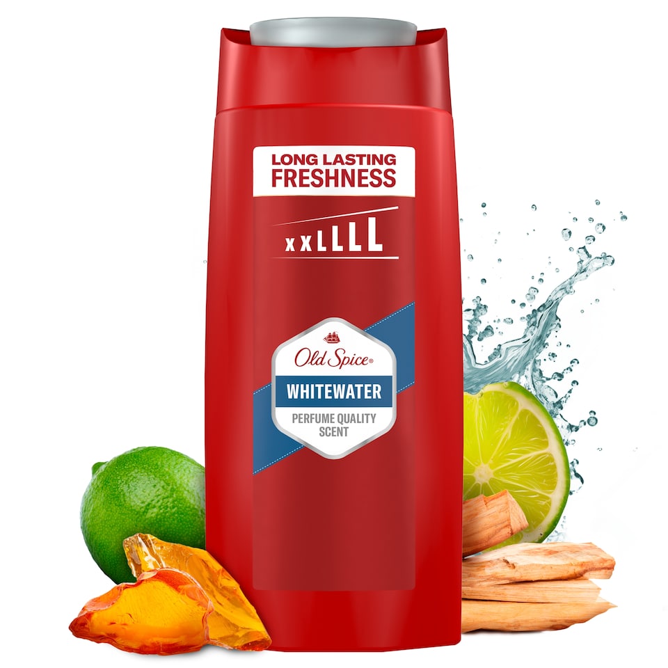 Old Spice Whitewater Férfi 3 az 1-ben Sampon és Tusfürdő, 675 ml
