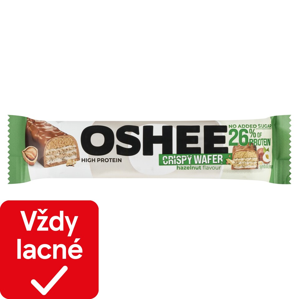 obrázok 1 z Oshee Oplátka s kakaovým krémom a orechovo-arašidovou náplňou v mliečnej čokoláde 37 g