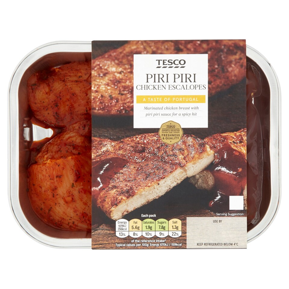Tesco Piri Piri Chicken Escalop 195G