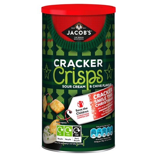 Jacobs Cracker Crisps Sour Cream & Chive 230G