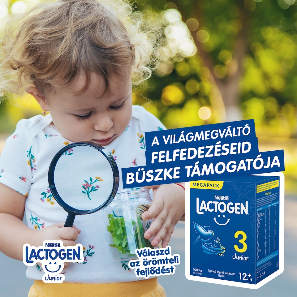 Lactogen 3 Junior Tejalapú anyatej-kiegészítő tápszer 12. hó+ 1000 g  1. kép