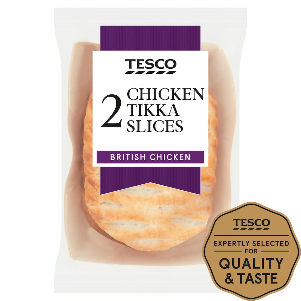 Tesco Chicken Tikka Slices 2 Pack 300g