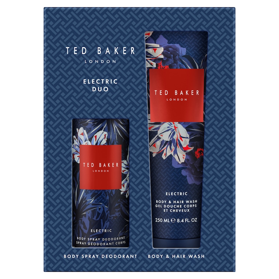 image 1 of TED BAKER London Body Wash and Body Spray Deodorant Electric Duo Gift Set