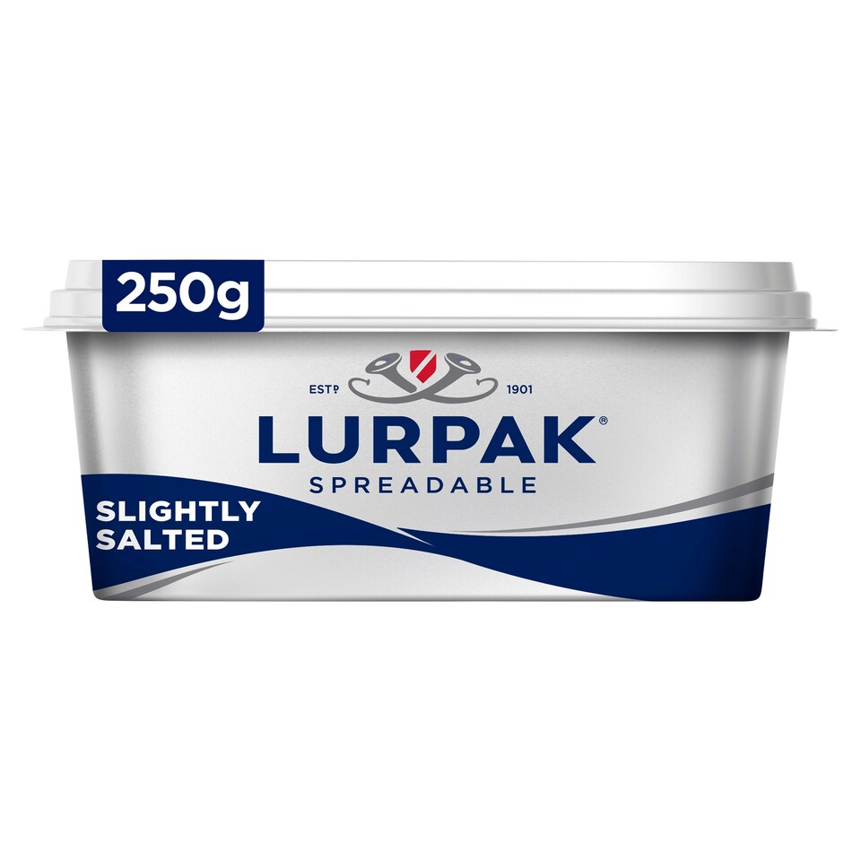 image 1 of Lurpak Slightly Salted Spreadable Blend of Butter and Rapeseed Oil 250g