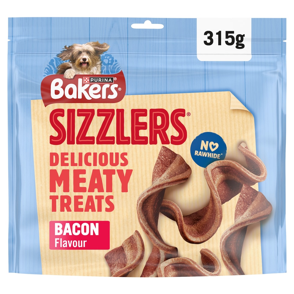 image 1 of BAKERS Sizzlers Bacon and Cheese Dog Treats 315g