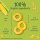 image 2 of Organix Melty Sweetcorn Rings 20g 