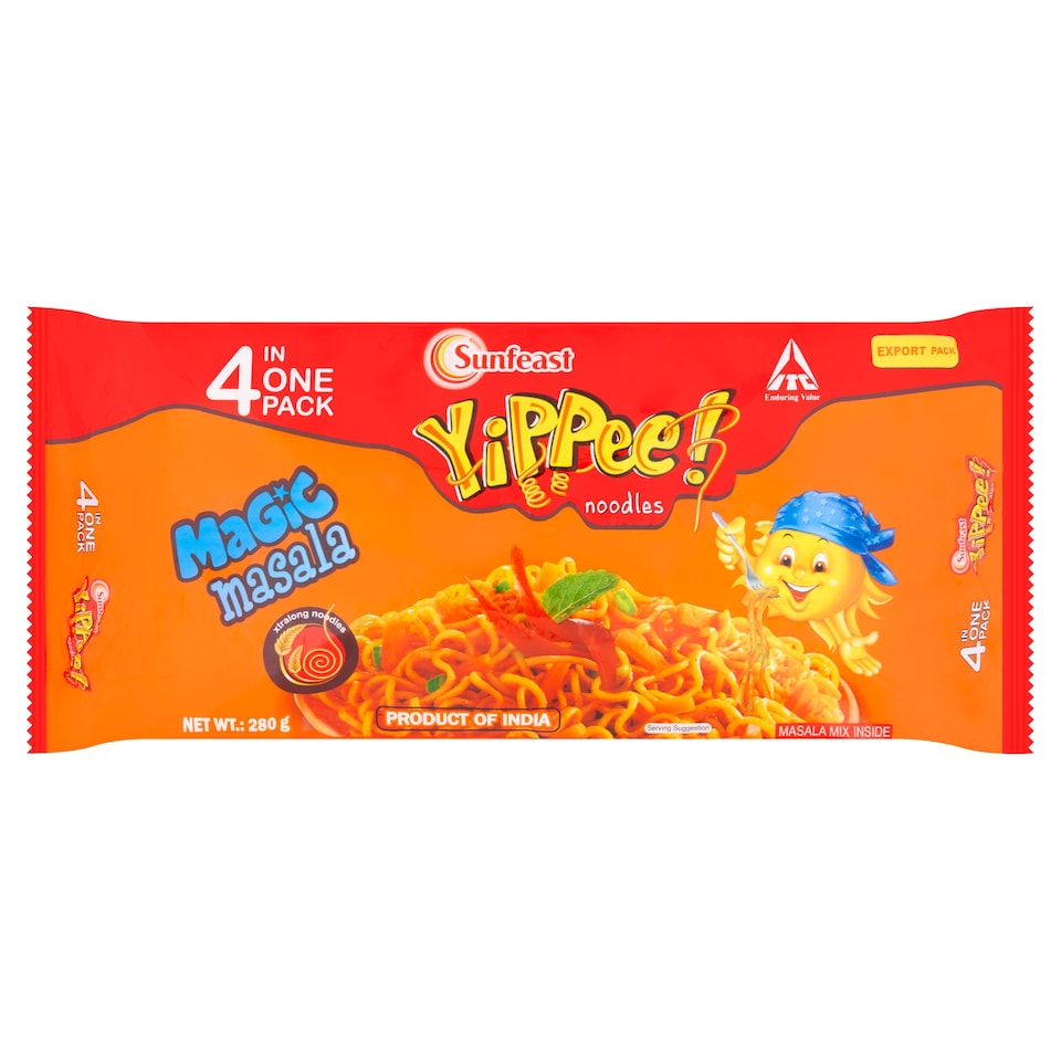 Sunfeast Yippee Magic Masala Noodles 4 x 70g