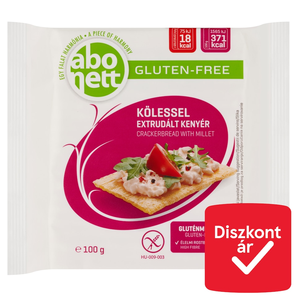 image 1 of Abonett Gluten-Free Crackerbread with Millet 100 g