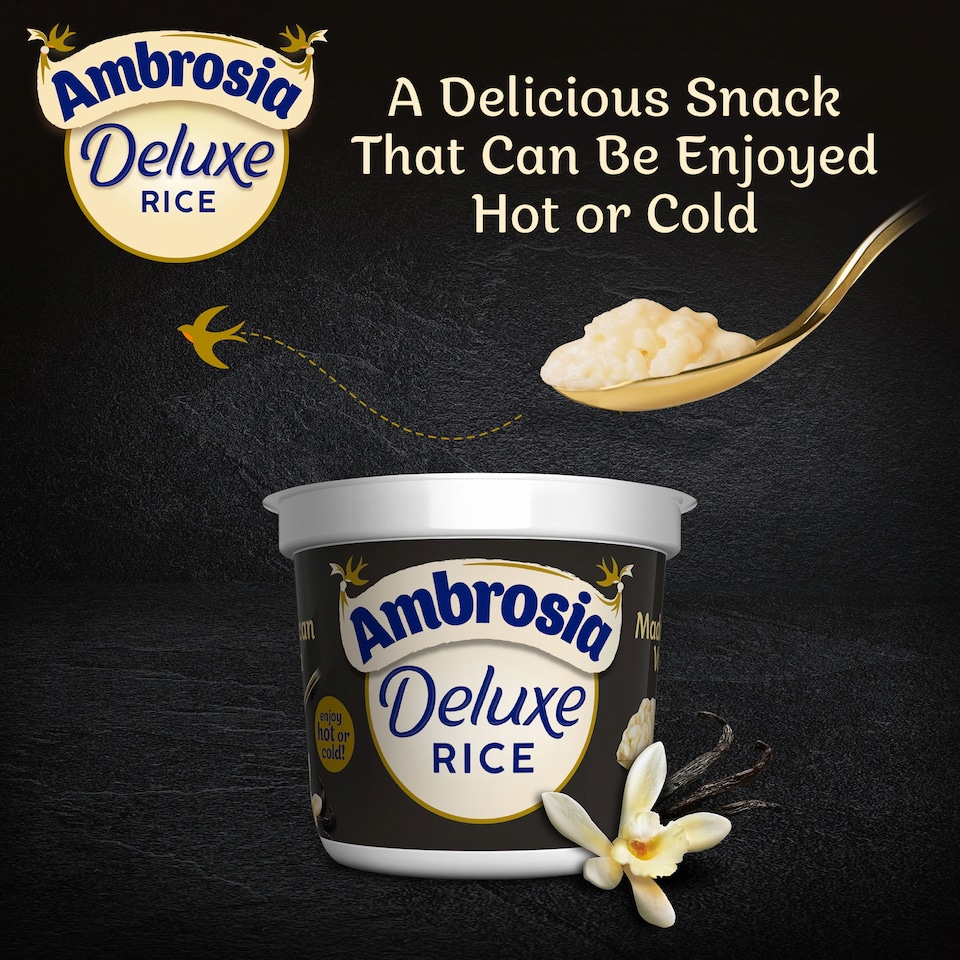 image 1 of Ambrosia Deluxe Rice Pudding - Madagascan Vanilla 2 x 110g