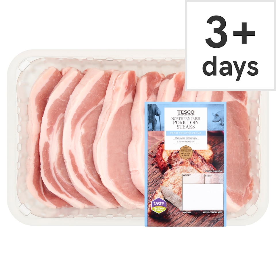Tesco Northern Irish Pork Loin Steaks 1kg