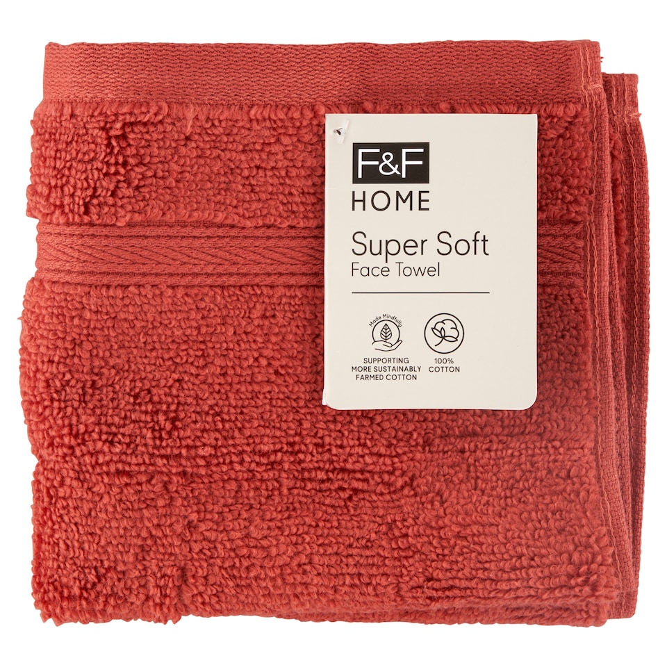 F&F Home Brick Red Supersoft arctörlő 30 cm x 30 cm 
