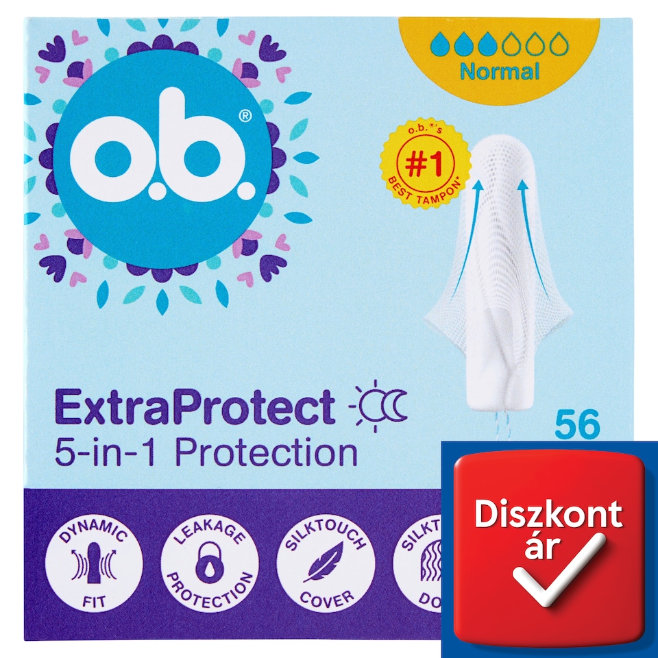 o.b. ExtraProtect Normal Tampons 56 pcs