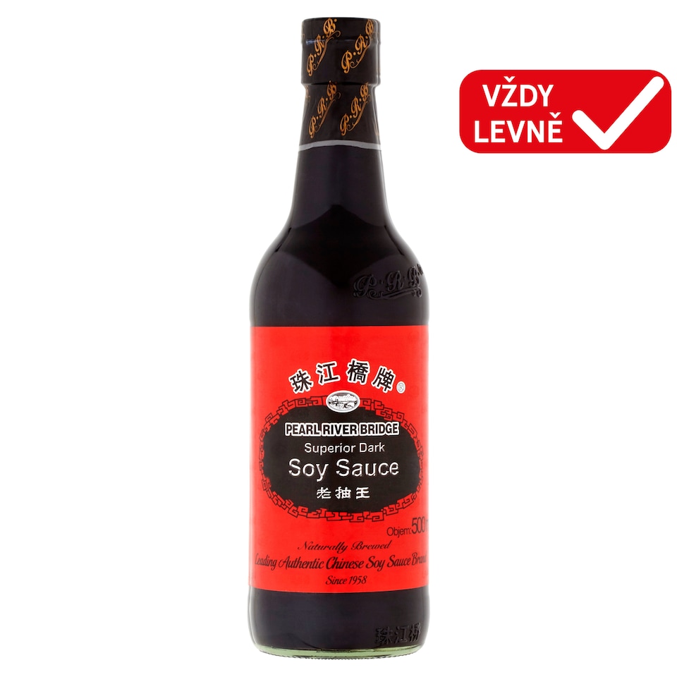 Pearl River Bridge Fermentovaná sójová omáčka tmavá 500ml